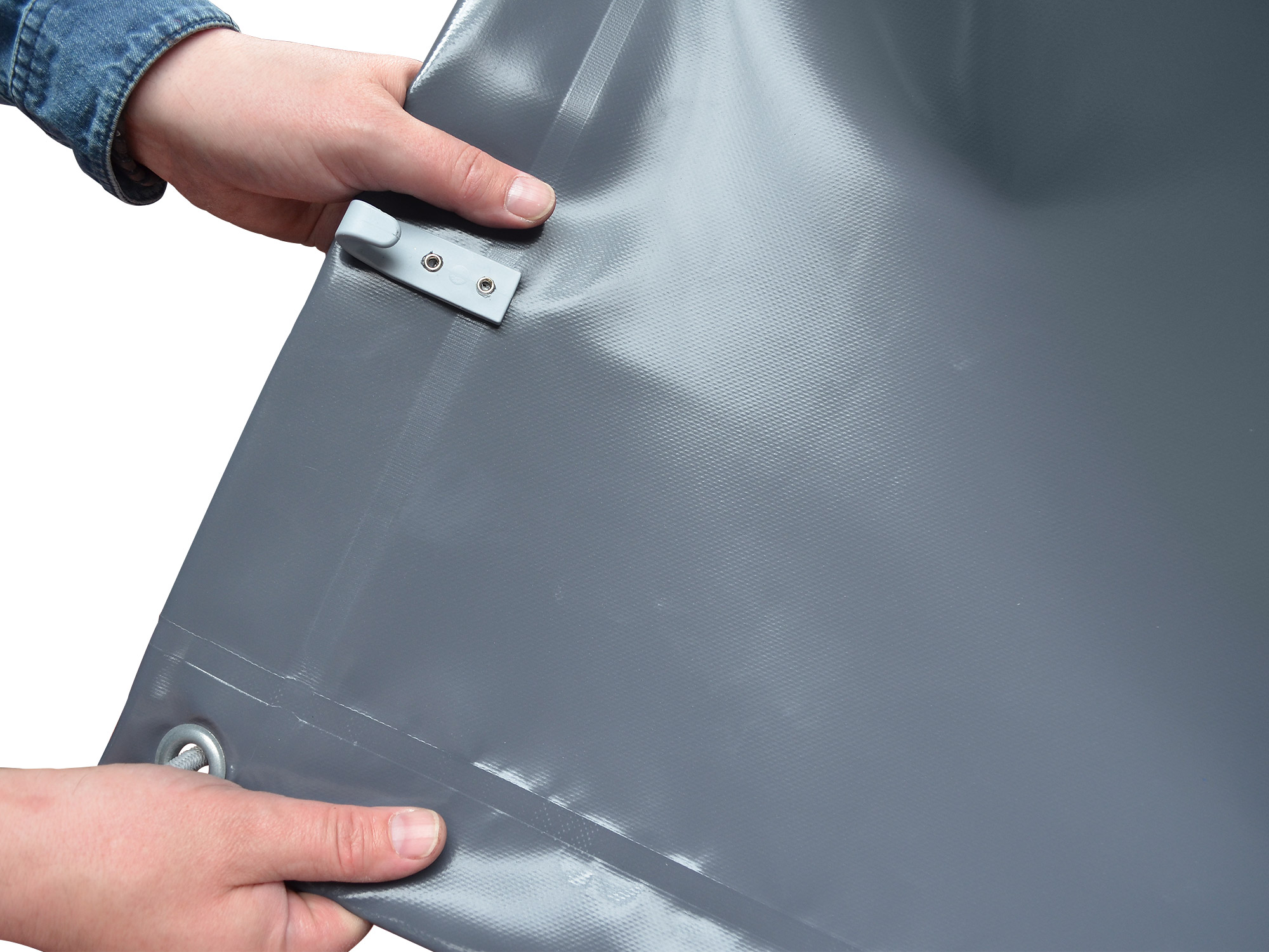 Anssems PKW Anhänger Tieflader Alu GTB 750 kg mit Aktionsplane 1.50m Innenhöhe, Ladefläche 2,11 x 1,26 m gebremst