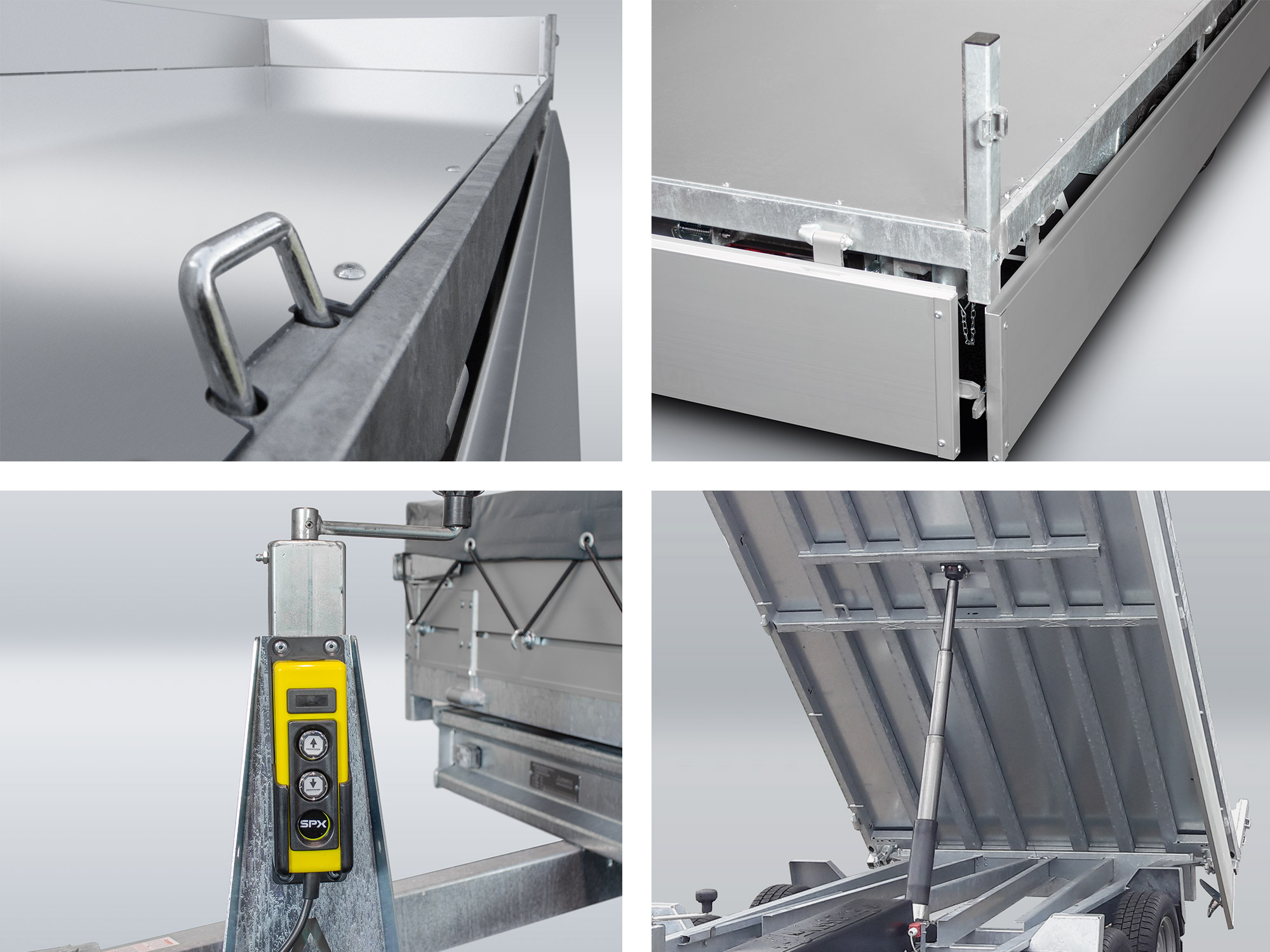 Anssems 3-Seitenkipper KSX 3000 kg, Ladefläche 3.55x1.78m - Elektrisch