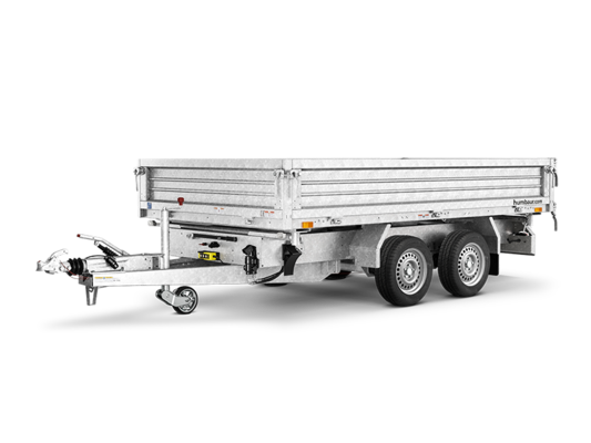 Humbaur HTK 2700.27 Pro Steel 3-Seitenkipper 2700kg, Ladefläche 2660 x 1490mm, Handhydraulik, Stahlbordwände 40cm