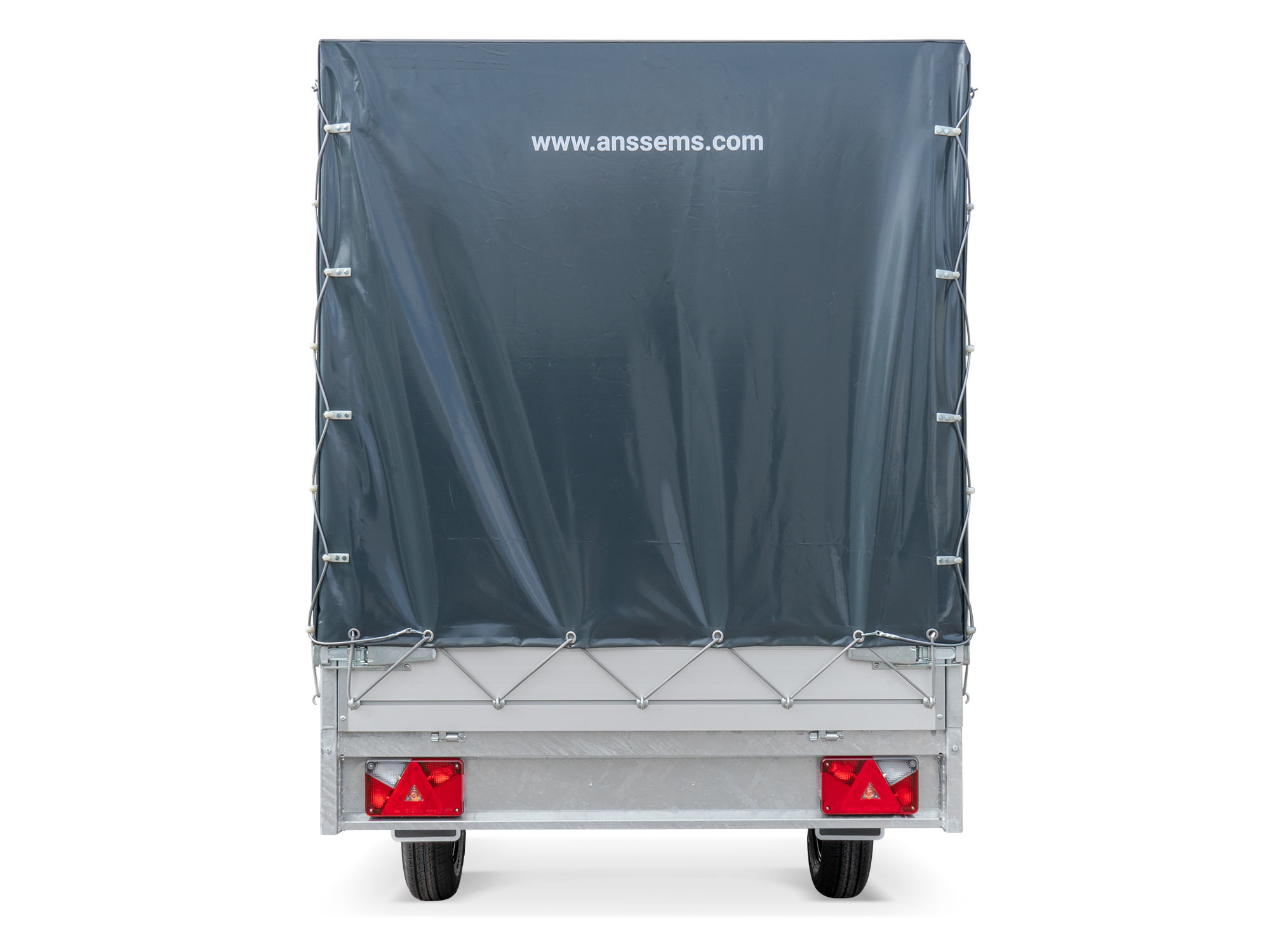 Anssems PKW Anhänger Hochlader Alu PLT-1 PRO 750kg, Ladefläche 3,05 x 1,50 m ungebremst mit Aktionsplane 1,65m