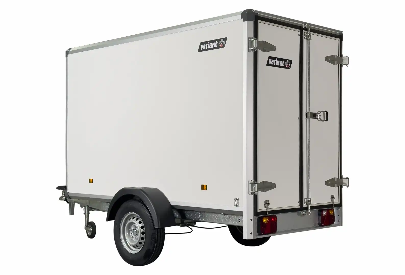 Variant PKW Anhänger Kofferanhänger B713 C2 mit Flügeltüre. 750kg gebremst, Ladefläche 2,58 x 1,28 m, Innenhöhe 1,57m