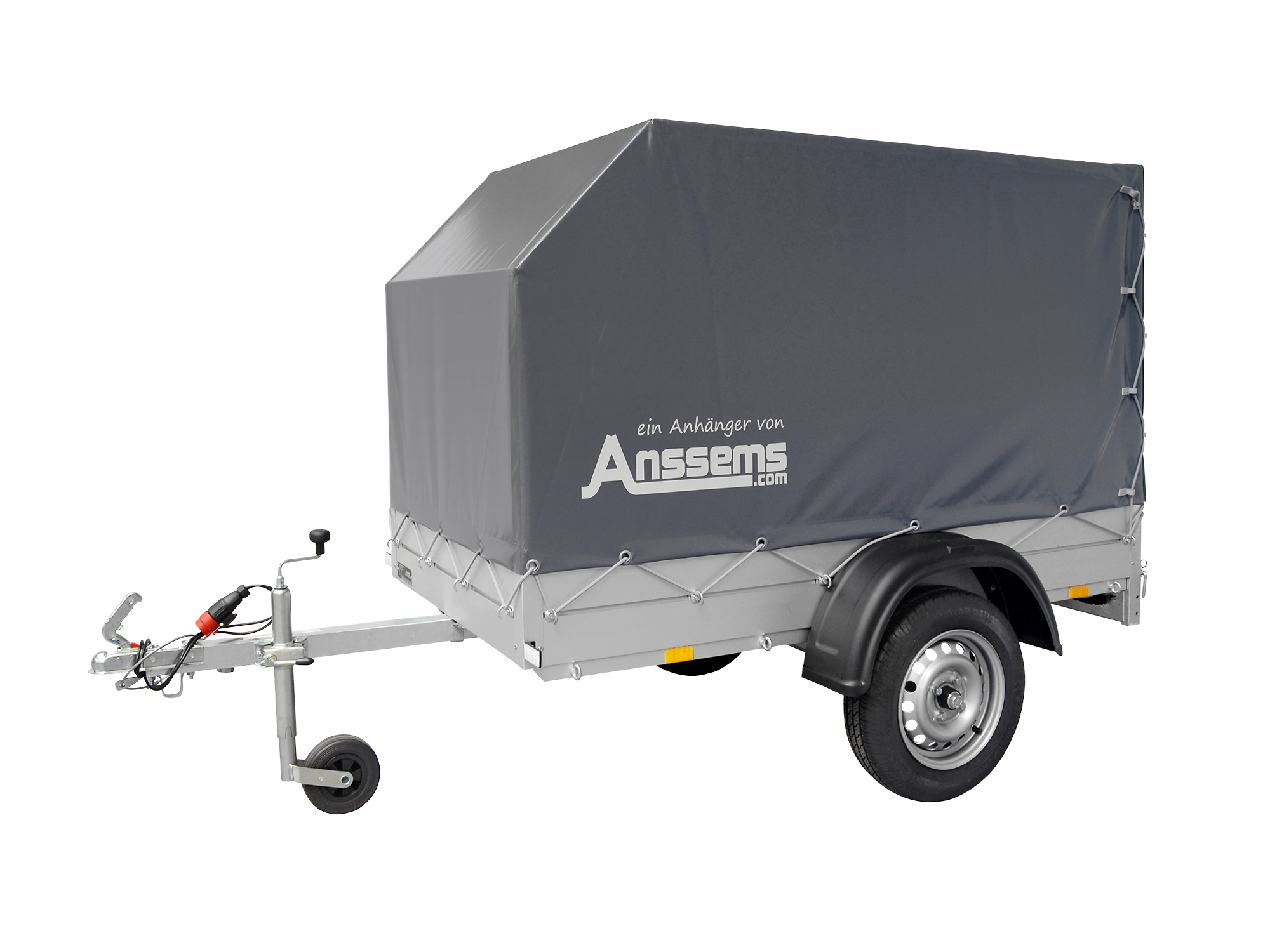 Anssems PKW Anhänger Tieflader Alu GT 750 kg, Ladefläche 2.01 x 1,01 m mit Aktionsplane 1.20m Innenhöhe