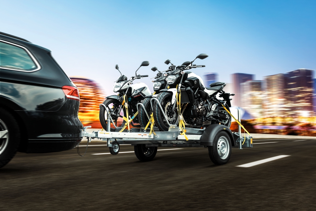 Humbaur PKW-Anhänger HM 752113 Motorradtransporter 750kg für bis zu 3 Motorräder