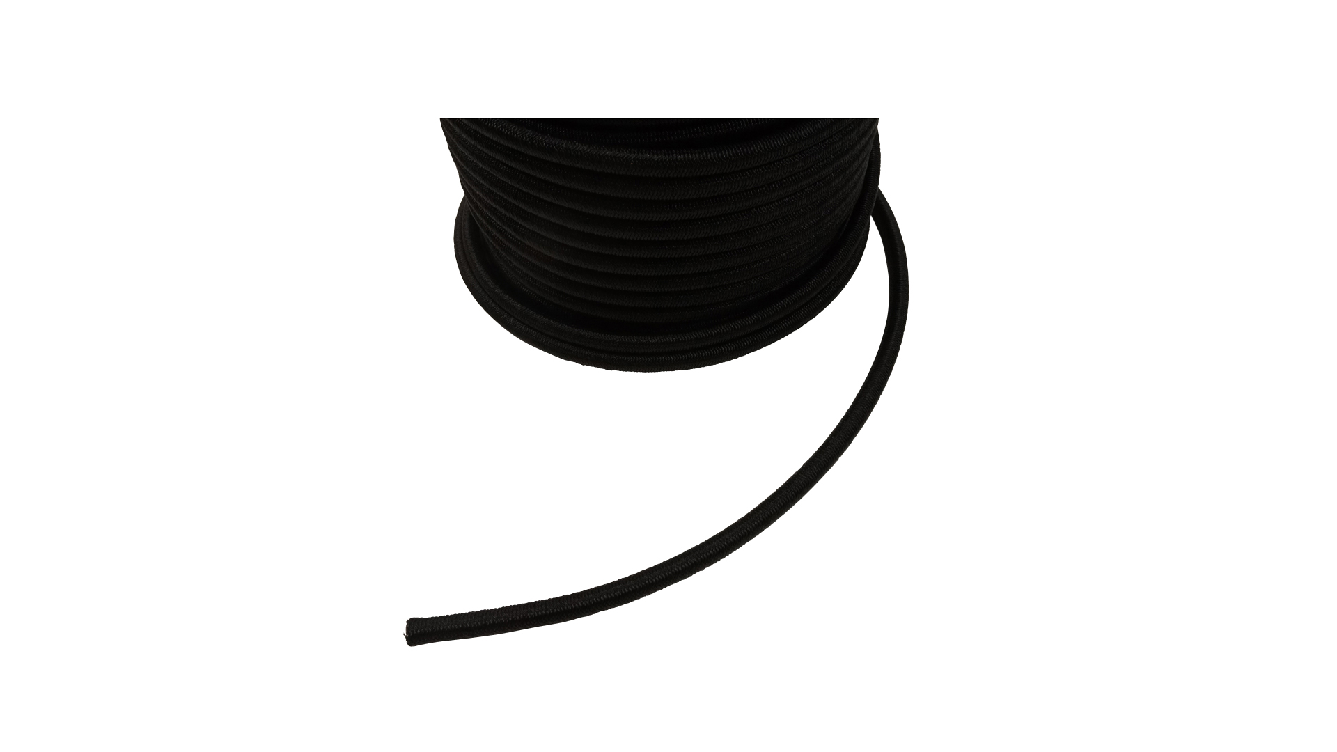 Anhängerersatzteil Gummi-Expander-Seil schwarz, 6 mm stark