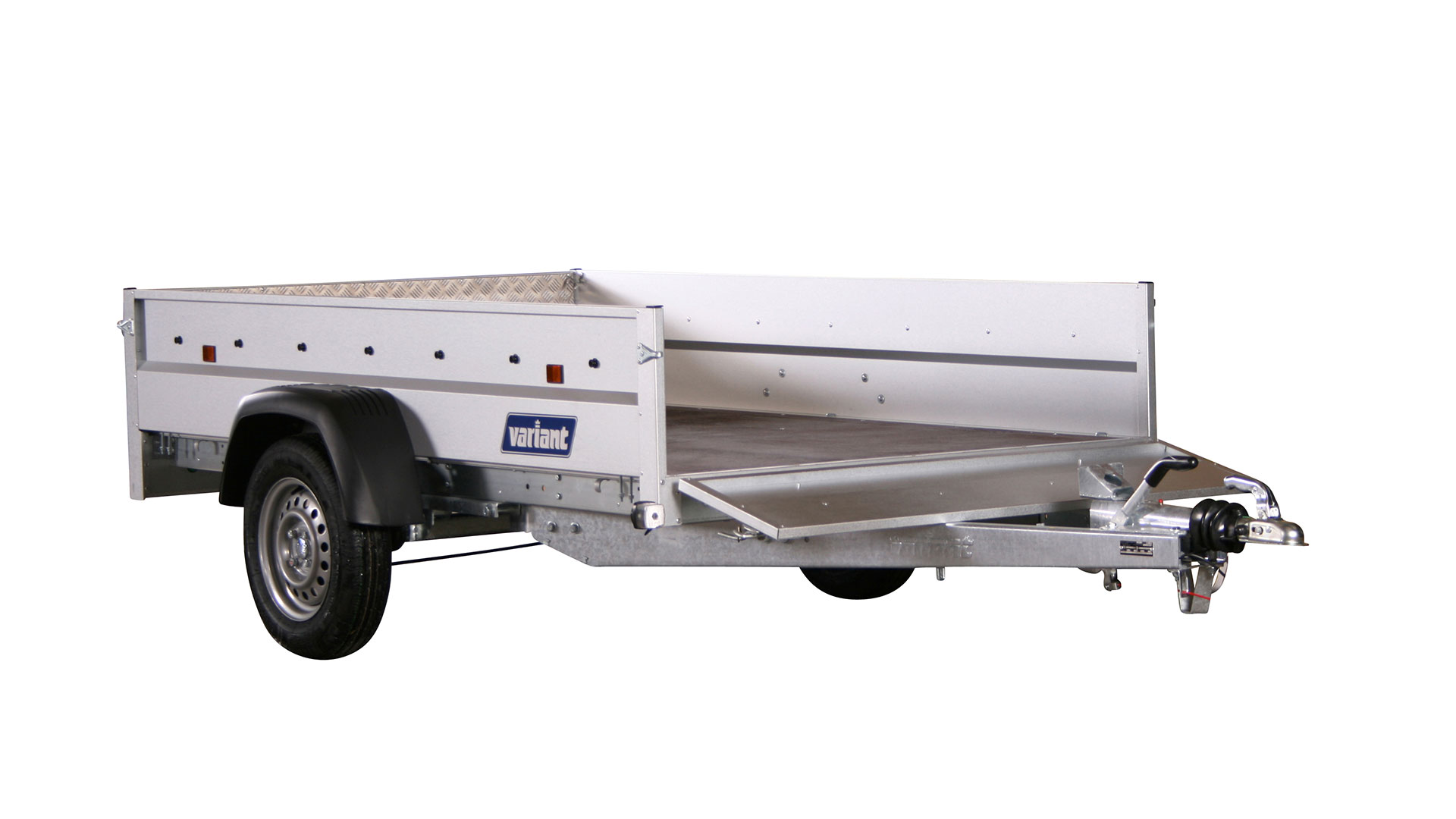 Variant PKW Anhänger Maschinentransporter 1304 Tip kippbar,1350 kg, Ladefläche 2,55 x 1,45 m, Stahlbordwände