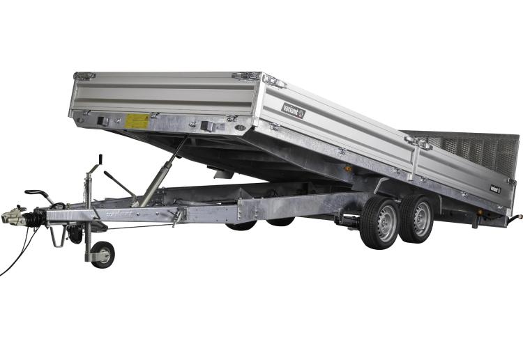 Variant PKW Anhänger Universaltransporter 3552 UX,3500 kg, Ladefläche 5,20 x 2,10 m, mit Bordwände, kippbar