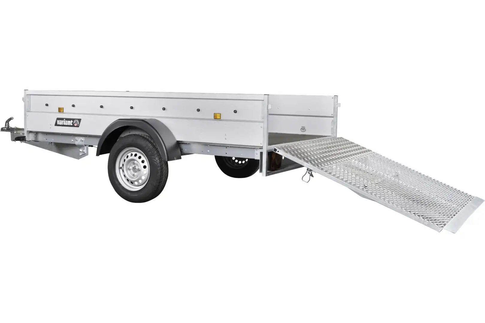 Variant PKW Anhänger Maschinentransporter 754 F1 MR, 750 kg, Ladefläche 2,57 x 1,45 m mit Heckrampe, Stahlbordwände