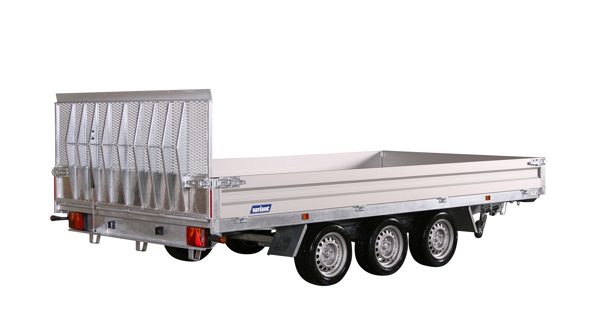Variant PKW Anhänger Universaltransporter 3500 U4 - kippbar,3500 kg, Ladefläche 4,20 x 2,10 m Tridem mit Bordwände