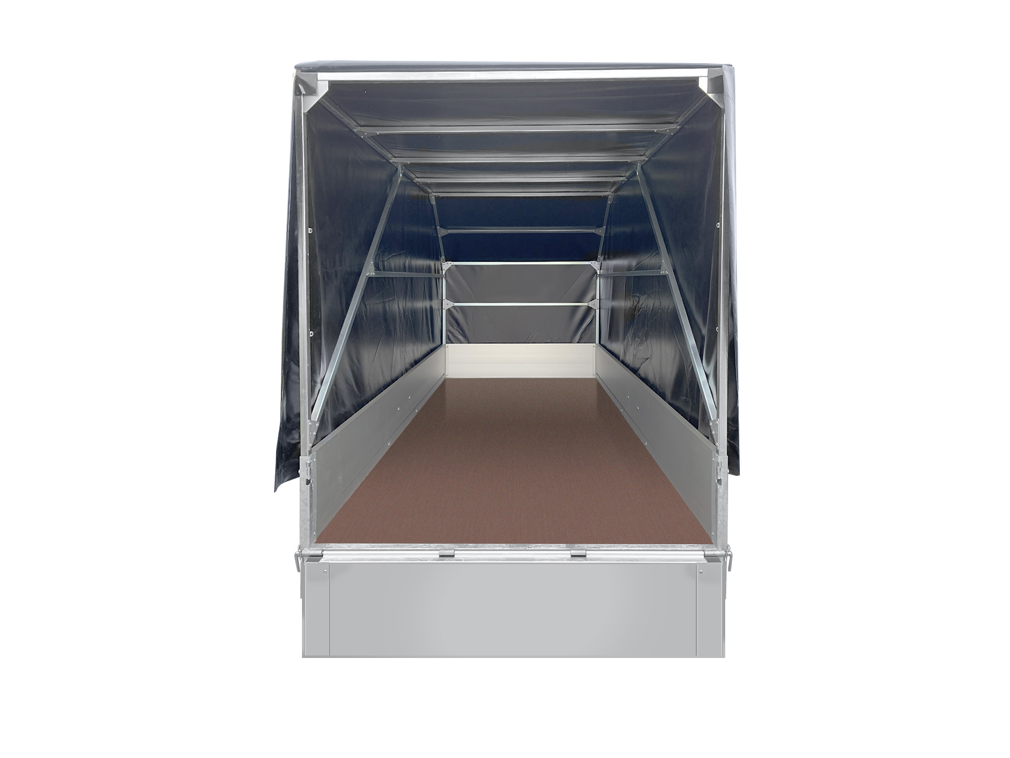 Anssems PKW Anhänger Tieflader Alu GTB 750 kg mit Aktionsplane 1.50m Innenhöhe, Ladefläche 2,11 x 1,26 m gebremst