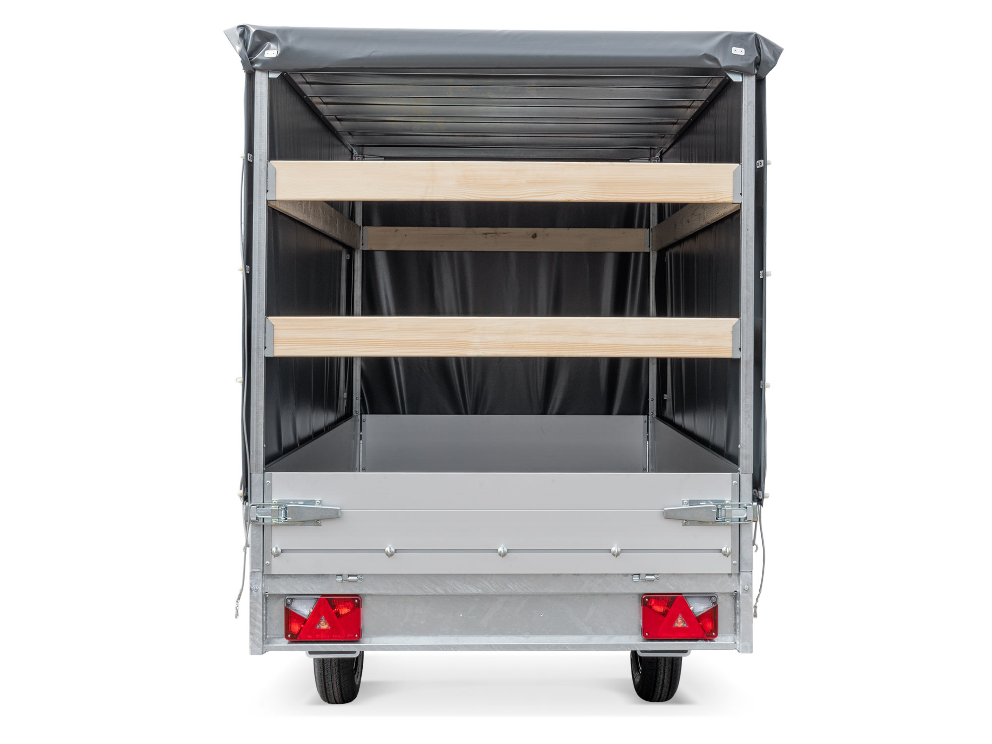 Anssems PKW Anhänger Hochlader Alu PLT-1 PRO 750kg, Ladefläche 3,05 x 1,50 m ungebremst mit Aktionsplane 1,65m