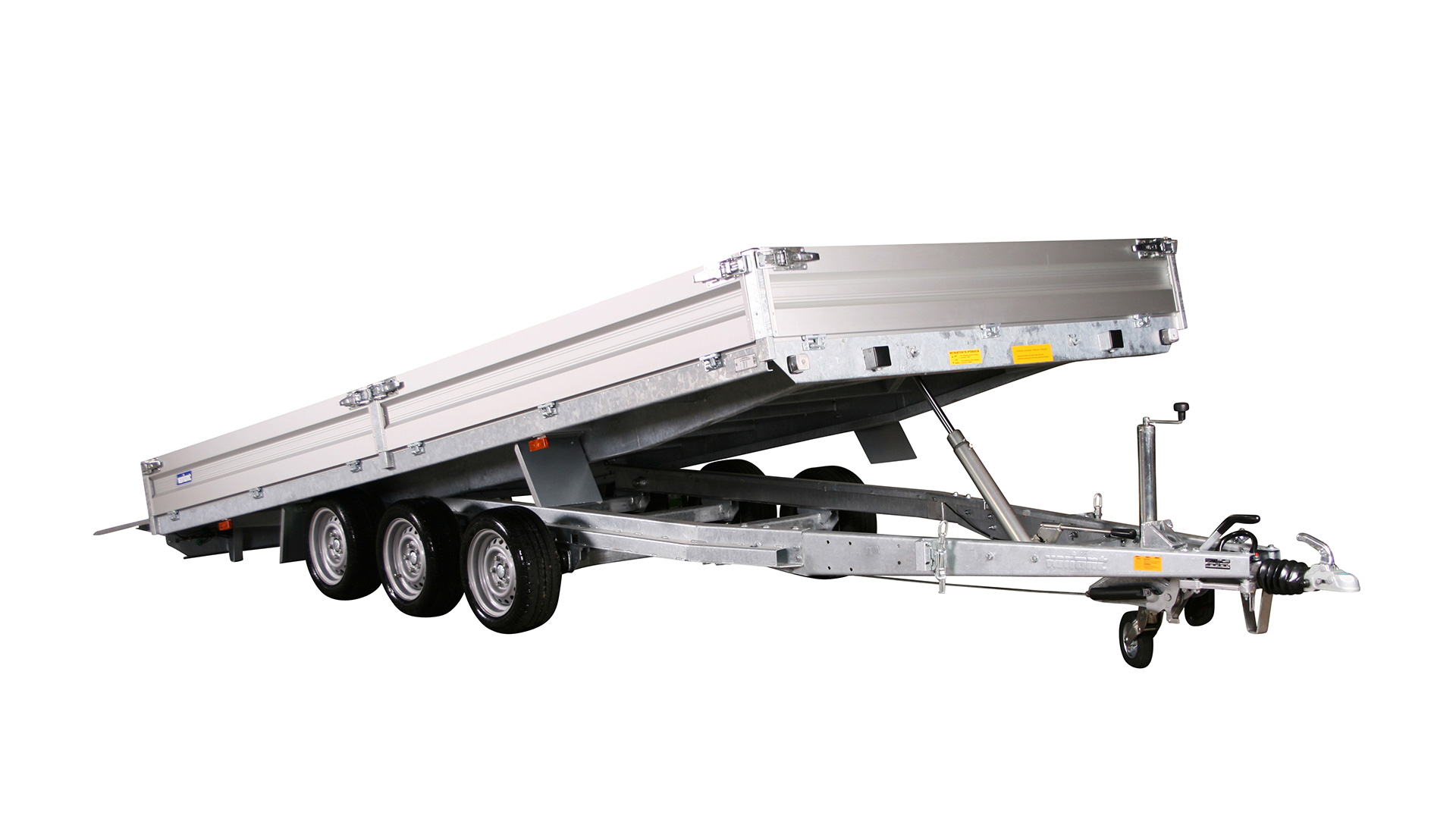 Variant PKW Anhänger Universaltransporter 3500 U5 - kippbar3500 kg, Ladefläche 5,20 x 2,10 m Tridem mit Bordwände