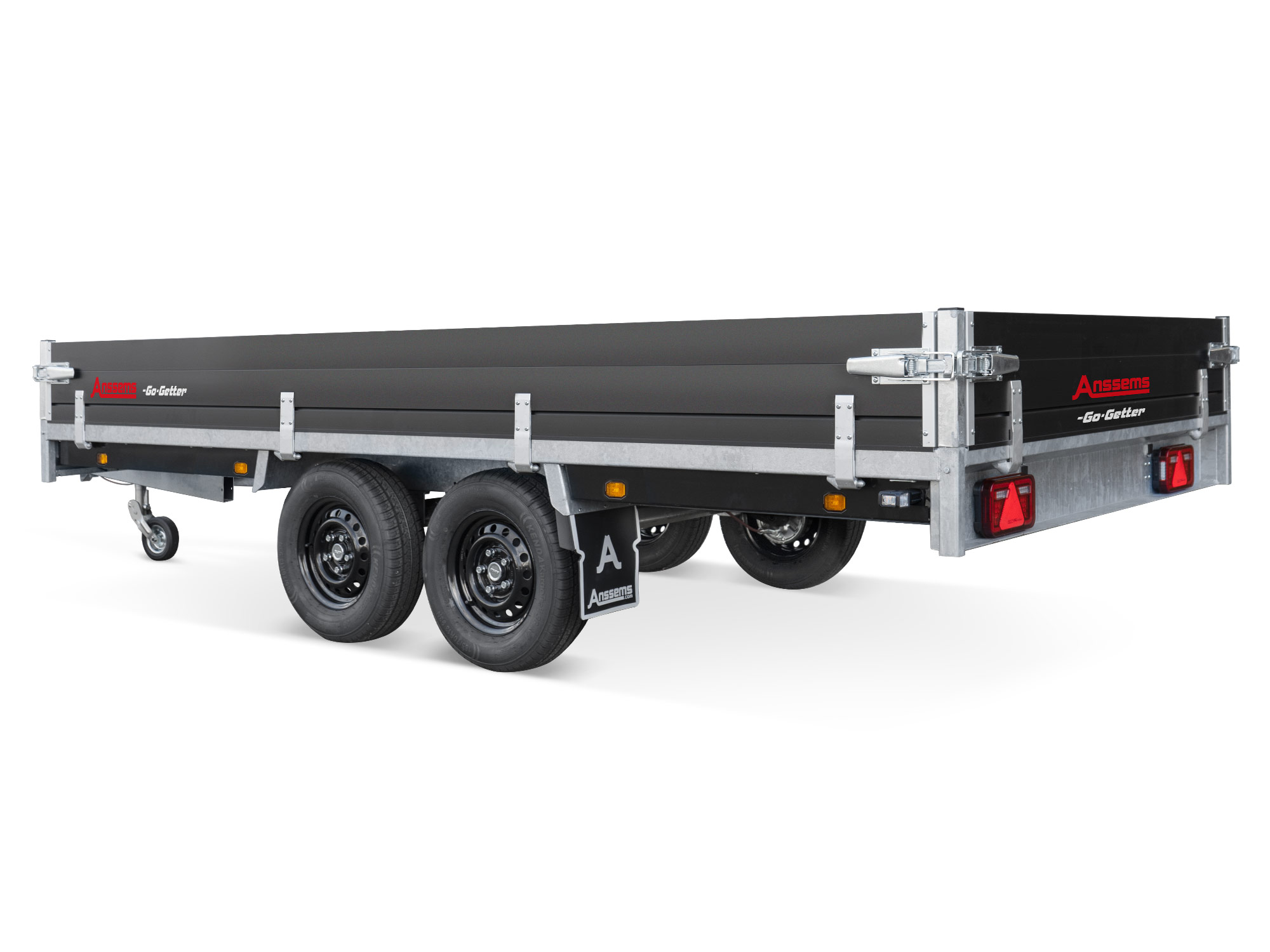 Anssems PKW Anhänger Hochlader Alu 3000 kg, Ladefläche 4,05 x 1,78 m Go Getter