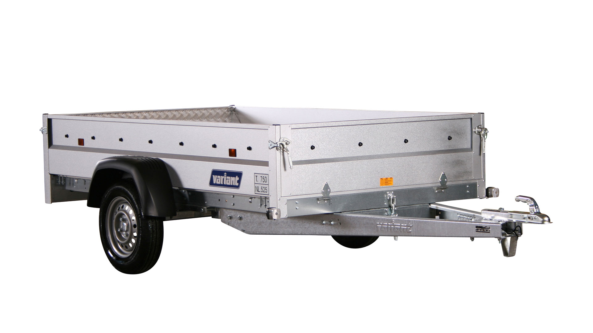 Variant PKW Anhänger Maschinentransporter 754 Tip, kippbar,750 kg, Ladefläche 2,55 x 1,45 m, Stahlbordwände