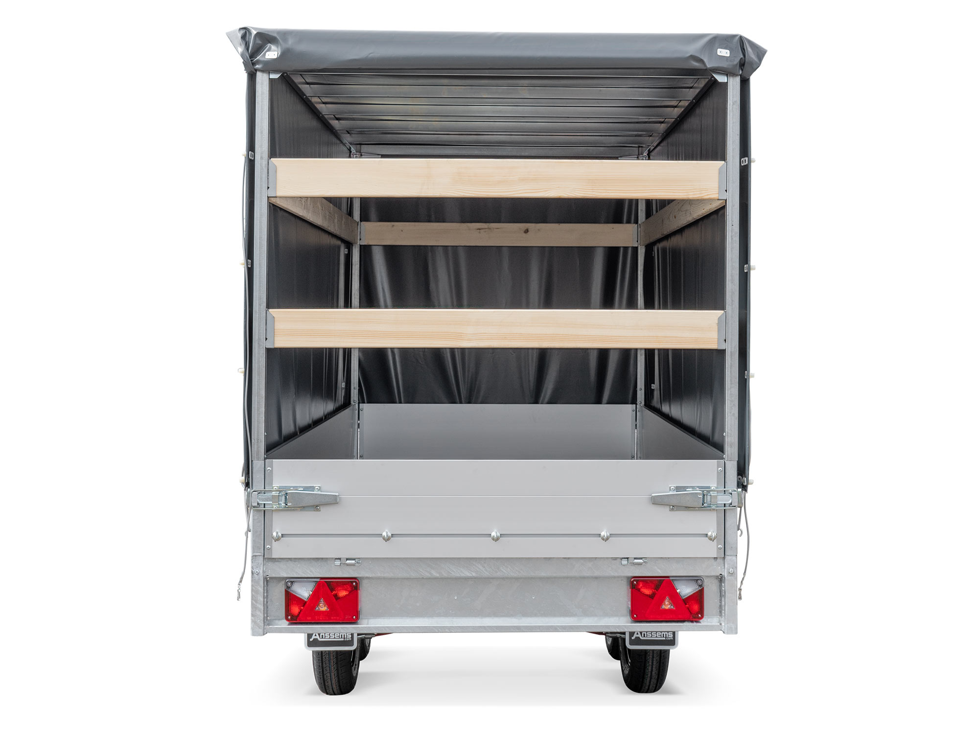 Anssems PKW Anhänger Hochlader Alu PLT-2 PRO 1350kg, Ladefläche 3.05 x 1,50 m mit Aktionsplane 1.65m