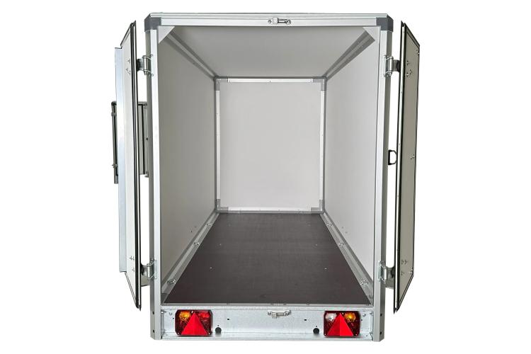 Variant PKW Anhänger Kofferanhänger 713 C2 mit Flügeltüre,750 kg (ungebremst), Ladefläche 2,58 x 1,28 m, Innenhöhe 1,57