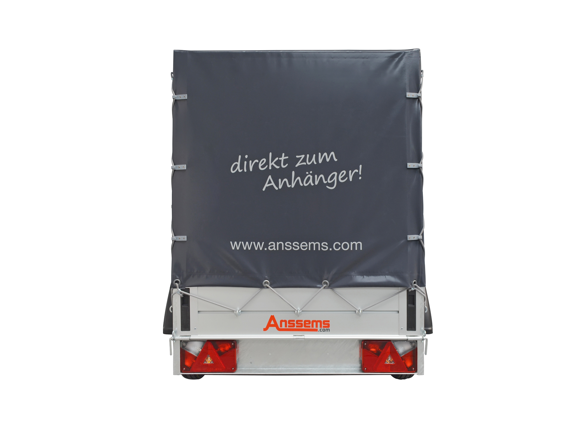 Anssems PKW Anhänger Tieflader Alu GT 750 kg, Ladefläche 2.01 x 1,01 m mit Aktionsplane 1.20m Innenhöhe