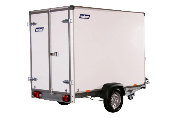 Variant PKW Anhänger Kofferanhänger B715 HT mit Flügeltüren 750 kg (gebremst), Ladefläche 2,58x1,48m, Innenhöhe 1,80m