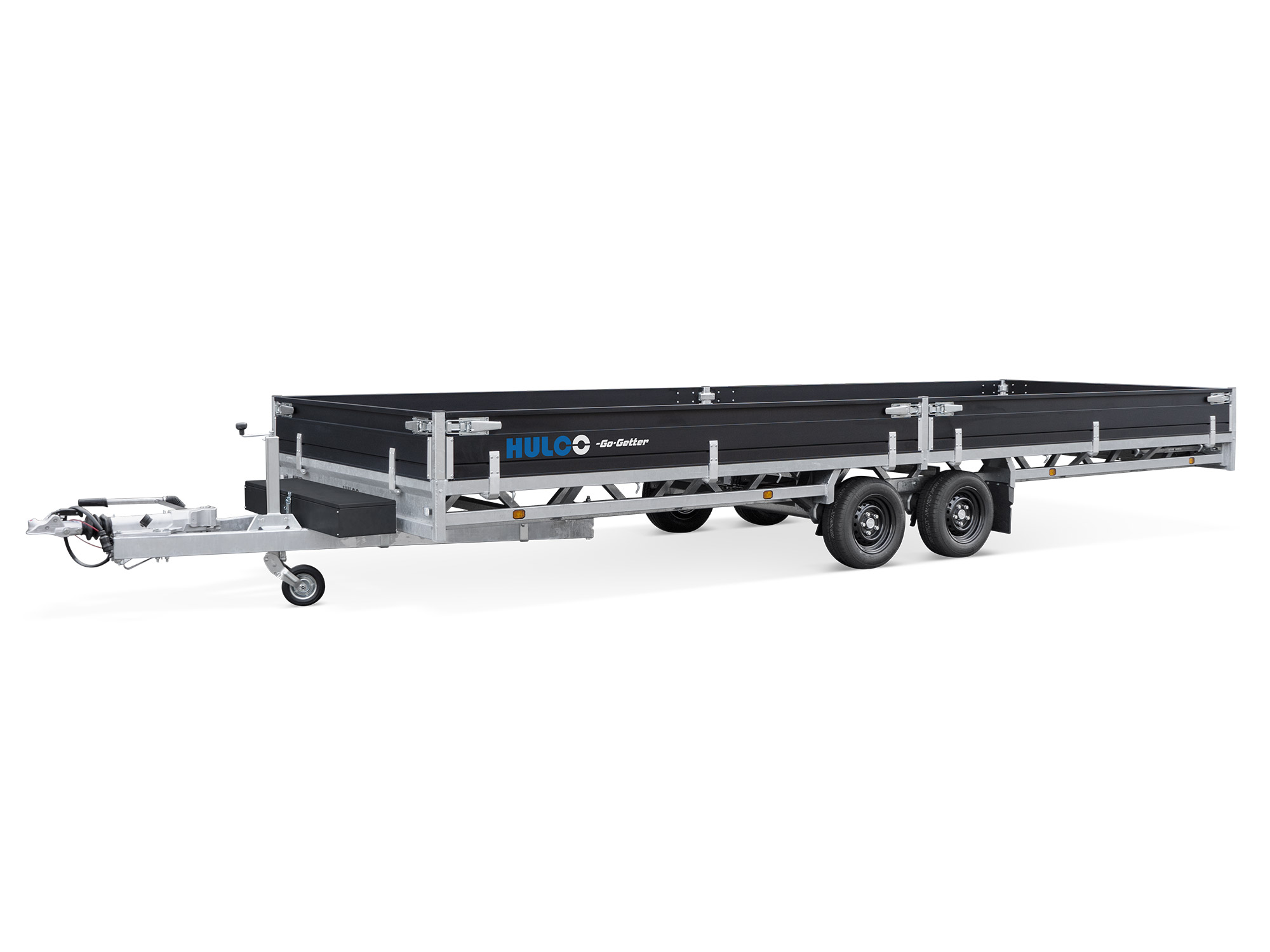 Hulco PKW Anhänger Hochlader Alu 3500 kg, Ladefläche 6,11 x 2,03 m