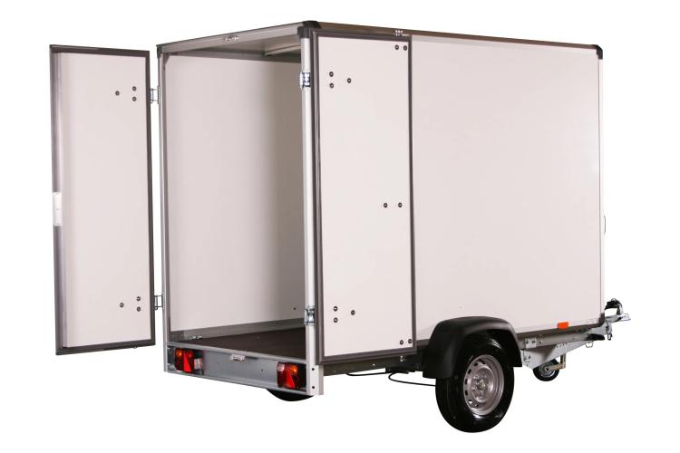 Variant PKW Anhänger Kofferanhänger 1315 HT mit Flügeltüren 1350 kg, Ladefläche 2,58 x 1,48 m, Innenhöhe 1,87 m