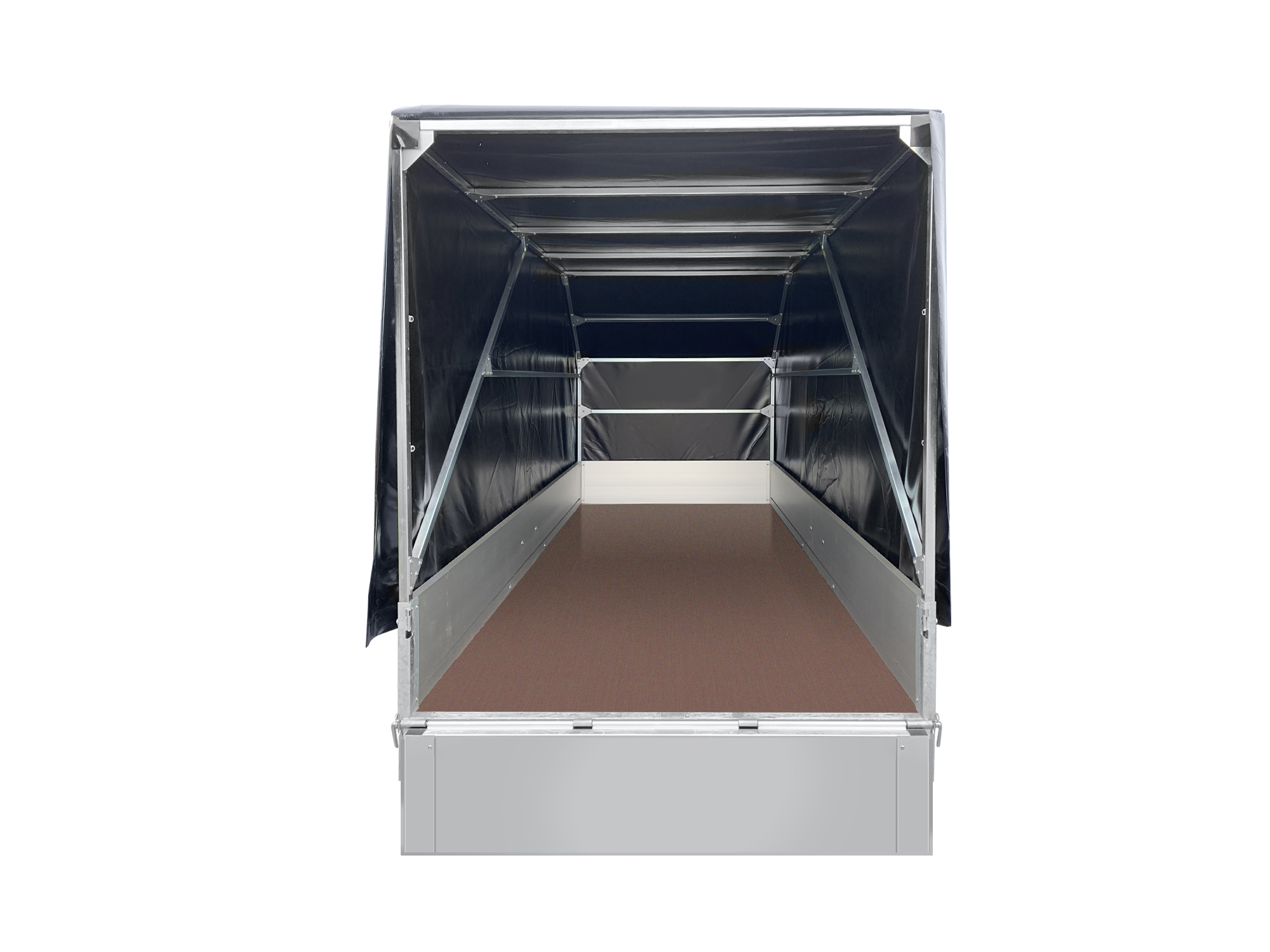Anssems PKW Anhänger Tieflader Alu GT 750 kg, Ladefläche 2.01 x 1,01 m mit Aktionsplane 1.20m Innenhöhe