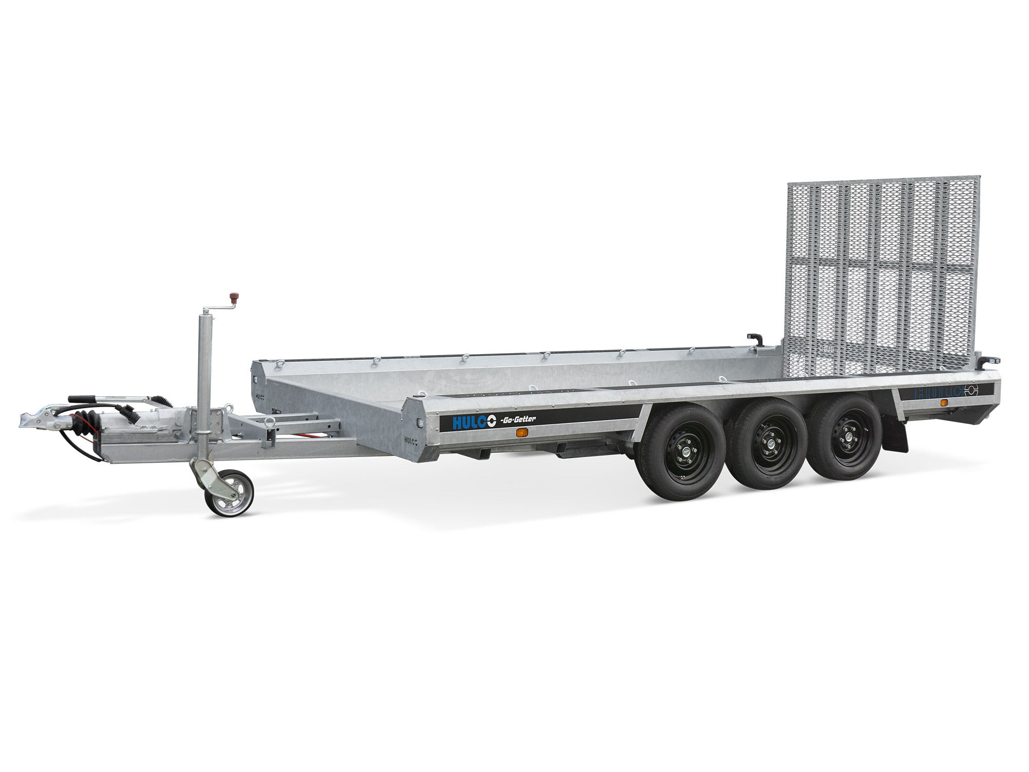 Hulco Maschinentransporter TERRAX LK Go-Getter 3500 kg, Ladfläche 3,94 x 1,80 m - Klappe 150 cm (Tridem)