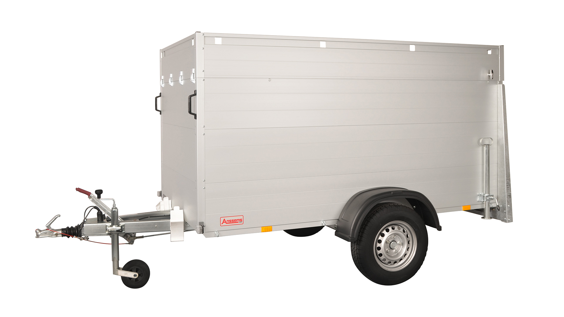 Anssems Kofferanhänger mit Klappdach und Rampe 750 kg gebremst, Ladefläche 2,11 x 1,26 m, Innenhöhe 1,18 m (VT2) Anssems Kofferanhänger mit Klappdach und Rampe 750 kg gebremst, Ladefläche 2,11 x 1,26 m, Innenhöhe 1,18 m (VT2)