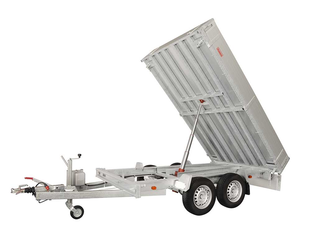Anssems PKW Anhänger 3-Seitenkipper 2500 kg, Ladefläche 3,05x 1,78 m - Handhydraulik